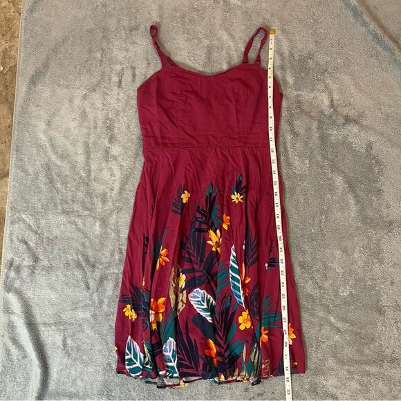 Old Navy Purple Tropical Floral Print Fit & Flare Summer Sundress Size Small - Picture 6 of 9